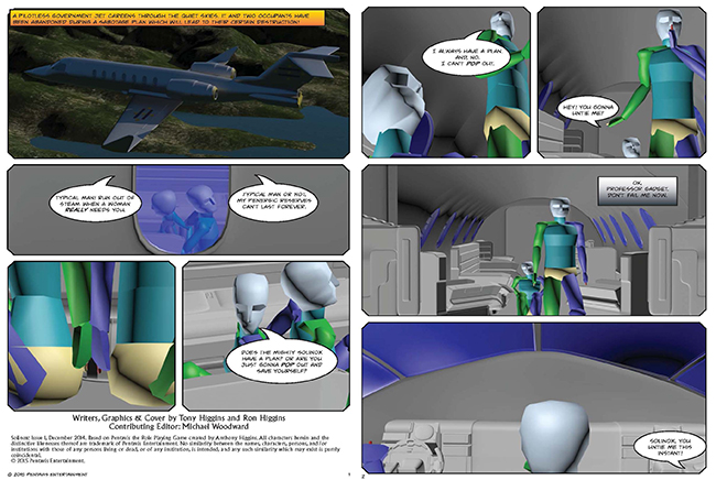 Solinox #1 - previsualization of pages 3 and 4